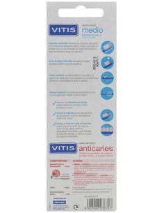 Pack Vitis Cepillo Medio + Pasta Dentífrica Regalo, 1 Ud 2