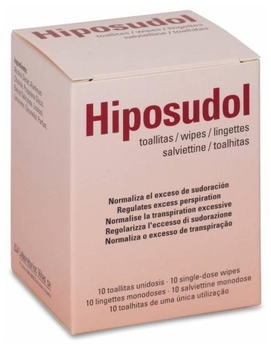 Hiposudol Toallitas Adulto 10 Und.