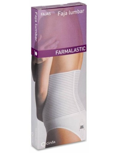 Farmalastic Faja Lumbar Blanca Velcro T-4 1Ud