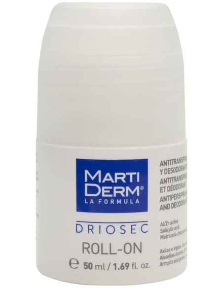 Martiderm Driosec Desodorante Roll-On Axilas O Ingles, 50 Ml