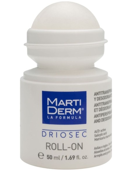 Martiderm Driosec Desodorante Roll-On Axilas O Ingles, 50 Ml