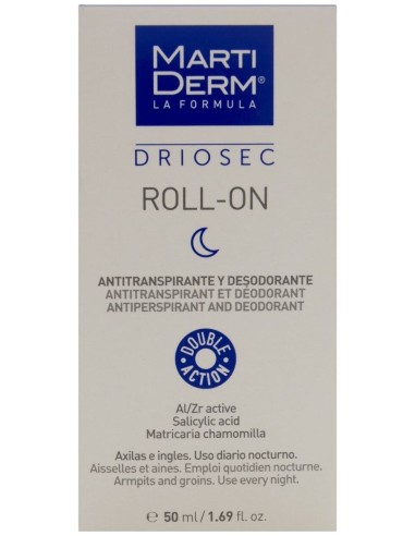 Martiderm Driosec Desodorante Roll-On Axilas O Ingles, 50 Ml
