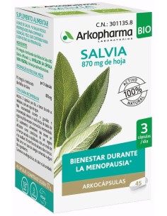 Arkopharma Arkocápsulas Salvia, 50 Cápsulas