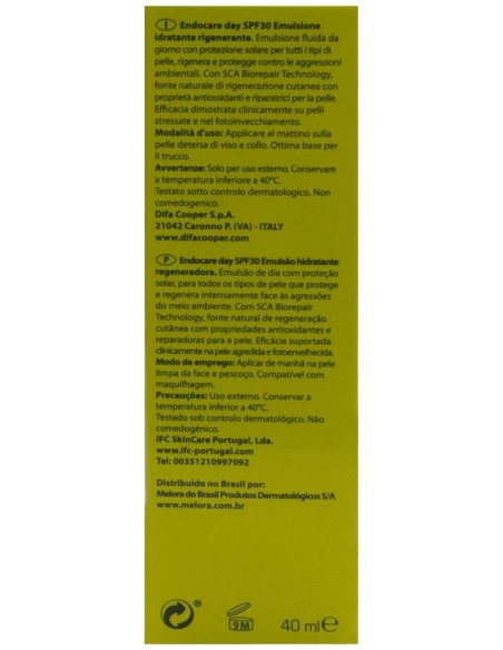 Endocare Day Spf30 Emulsion Hidratante Regeneradora 40Ml