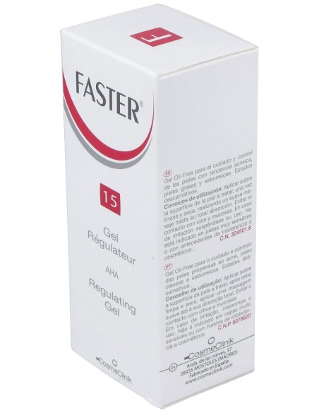Cosmeclinik Faster 15 Gel Regulador 50Ml.