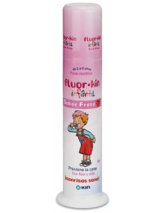 Fluor Kin Infantil Pasta Dentifrica Fresa, 100 Ml