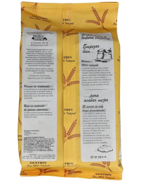 Dextrin Pan Integral Dextrin Santiveri Con Semillas De Lino 300