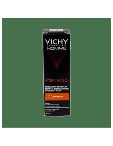 Vichy Homme Hydra Mag C+ Tratamiento Hidratante Anti-Fatiga 50Ml