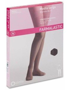 Farmalastic Media Larga Blonda (A-F) Compresión Normal T-Mediana Capuchino 1Ud