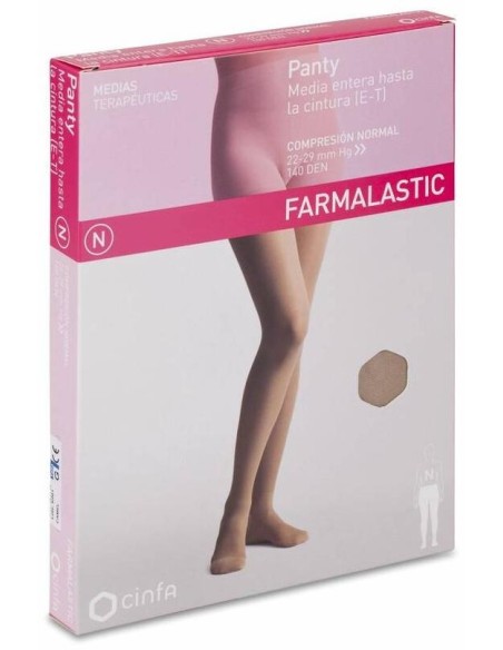 Farmalastic Panty-Media Hasta La Cintura (E-T) Compresión Normal T-Grande Camel