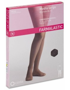 Farmalastic Media Larga Blonda (A-F) Comp. Normal T-Pequeña Capuchino 1Ud