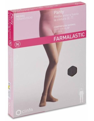 Farmalastic Panty-Media Hasta La Cintura (E-T) Comp. Normal T-Pequeña Capuchino 1Ud