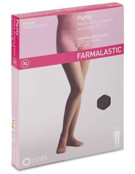 Farmalastic Panty-Media Hasta La Cintura (E-T) Comp. Normal T-Pequeña Capuchino 1Ud