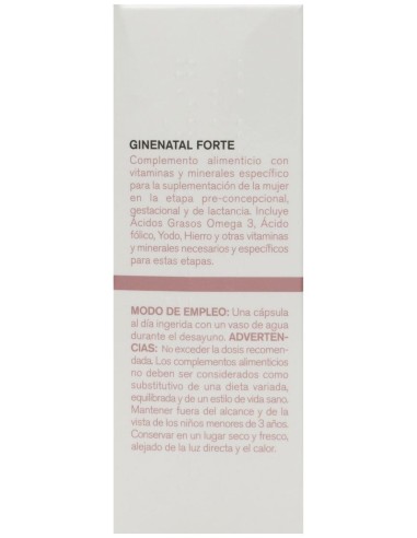 Cumlaude Ginenatal Forte, 30 Cápsulas