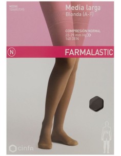Farmalastic Media Larga Blonda (A-F) Comp. Normal T-Grande Capuchino 1 Par