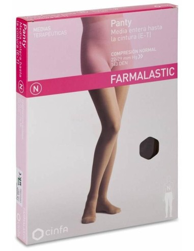 Farmalastic Panty-Media Hasta La Cintura (E-T) Comp. Normal T-Mediana Capuchino