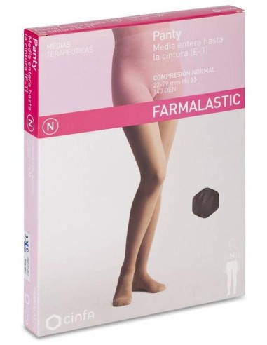 Farmalastic Panty-Media Hasta La Cintura (E-T) Comp. Normal T-Grande Capuchino 1Ud