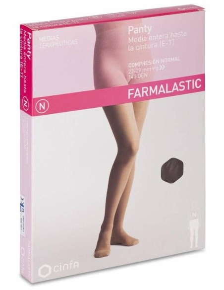 Farmalastic Panty-Media Hasta La Cintura (E-T) Comp. Normal T-Grande Capuchino 1Ud