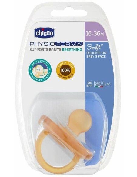 Chicco Chupete Physio Soft Gommotto Orthodontic Látex +12M, 1 Ud
