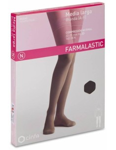 Farmalastic Media Larga Blonda (A-F) Comp. Normal T-Extra Grande Capuchino 1Ud