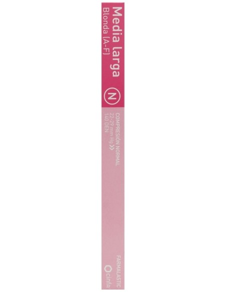 Farmalastic Media Larga Blonda (A-F) Comp. Normal T-Grande Capuchino 1 Par