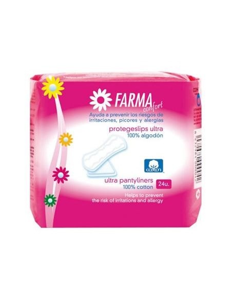 Farmaconfort Protegeslip Ultrafino 100% Algodón 24Uds