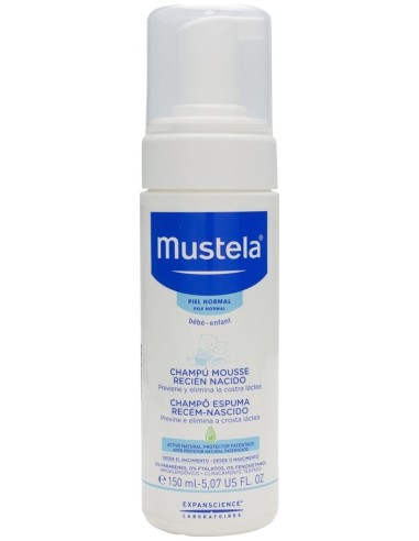 Mustela Champú Mousse Recién Nacido, 150 Ml