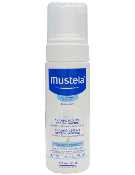 Mustela Champú Mousse Recién Nacido, 150 Ml