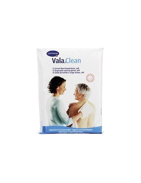 Vala Clean Guantes Desechables Limpieza Corporal 15 Unidades
