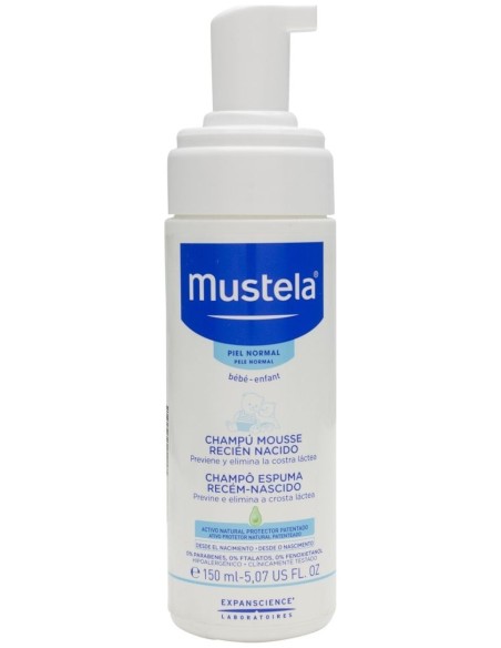 Mustela Champú Mousse Recién Nacido, 150 Ml