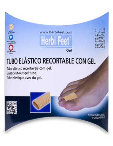 Herbi Feet Tubo Elástico Recortable Con Gel T/S 1Ud