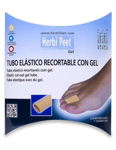 Herbi Feet Tubo Elástico Recortable Con Gel T/S 1Ud