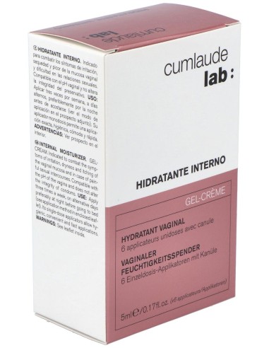 Cumlaude Hidratante Interno Gel-Crema 6 Ml, 6 Uds