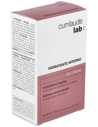 Cumlaude Hidratante Interno Gel-Crema 6 Ml, 6 Uds