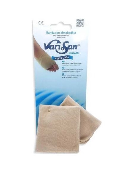 Varisan Banda Con Almohadilla Metatarsal Protección Plantar Talla Pequeña, 2 Uds