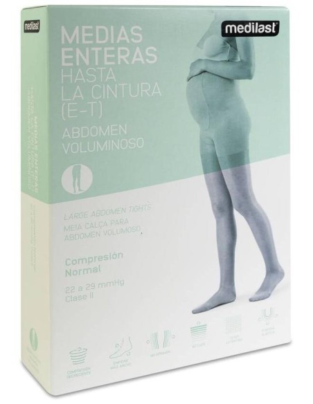 Medilast Panty De Compresión Normal Abdomen Voluminoso, Negro Talla Mediana, 1 Ud