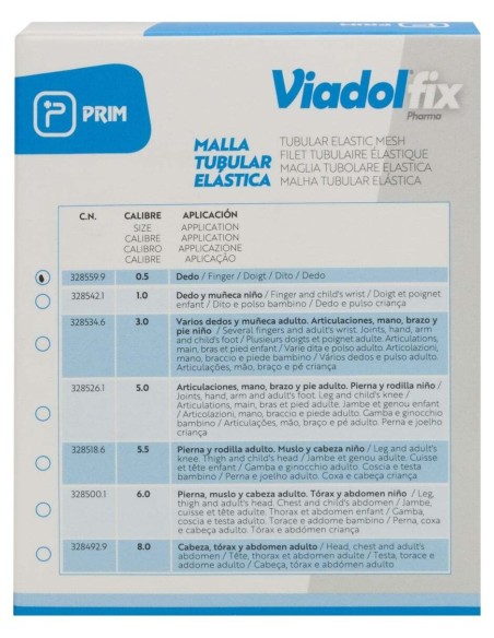 Viadolfix Malla Tubular Elástica Calibre 0.5, 1 Ud
