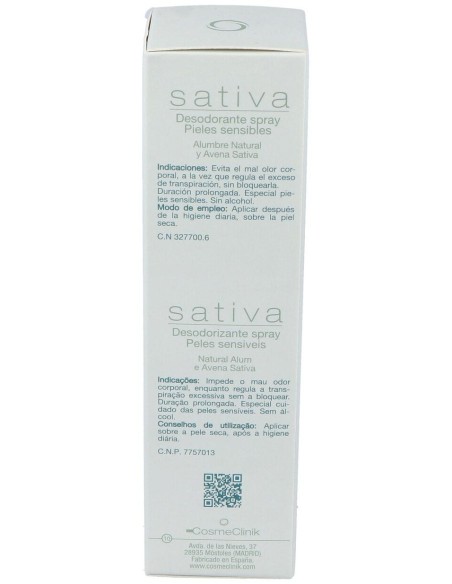 Cosmeclinik Sativa Desodorante Spray 125 Ml.