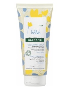 Klorane Bebé Caléndula Gel Limpiador, 200 Ml