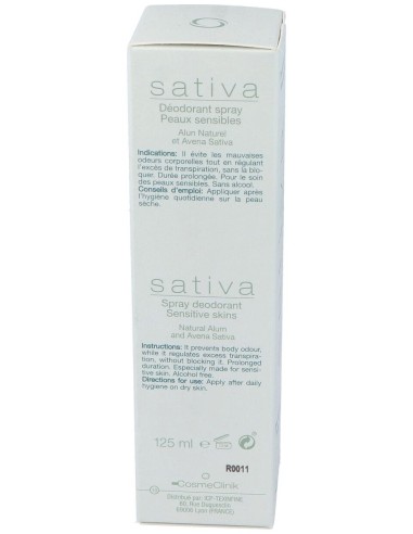 Cosmeclinik Sativa Desodorante Spray 125 Ml.