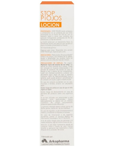 Arkopharma Stop Piojos Loción Dimeticona, 100 Ml