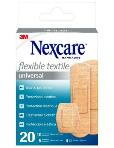 Nexcare® Textile Strips Tiras Adhesivas Surtido 20Uds
