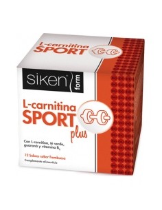Siken Form L-Carnitina Sport Plus Frambuesa, 12 Sobres