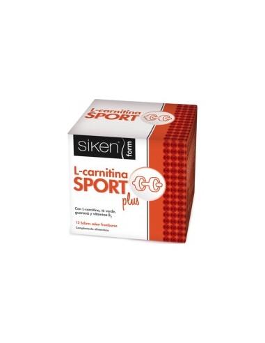 Siken Form L-Carnitina Sport Plus Frambuesa, 12 Sobres