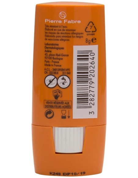 Avène Solar Stick Zonas Sensibles Spf 50+, 8 G