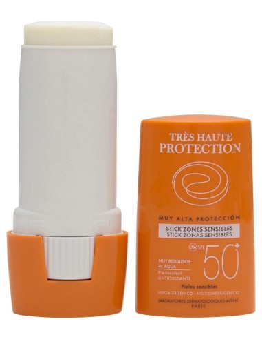 Avène Solar Stick Zonas Sensibles Spf 50+, 8 G