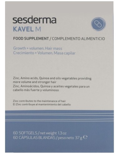 Seskavel Anticaida Kavel M (Masa Capilar) 60Cap.