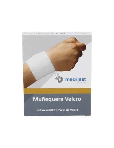 Medilast Muñequera Velcro Beige Talla Mediana, 1 Unidad