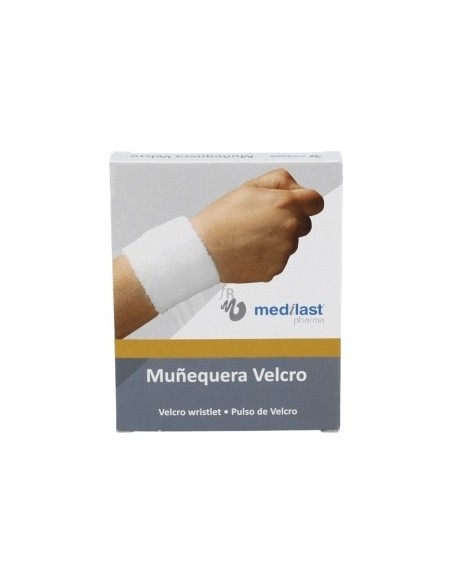 Medilast Muñequera Velcro Beige Talla Mediana, 1 Unidad