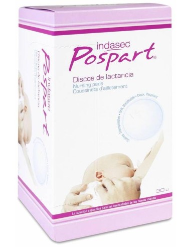 Indasec Postpart Discos De Lactancia, 30 Uds